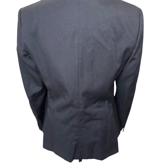 Triumph Black Riding Jacket Hunt Coat Equestrian Blazer Sz 12 Cotton Minimalist - Picture 2 of 11